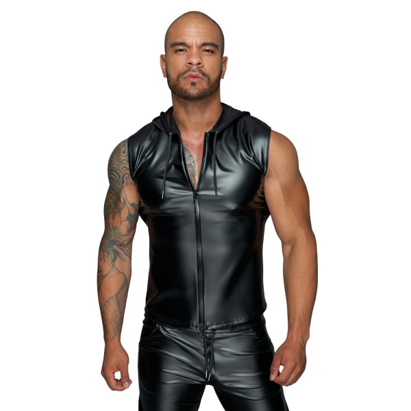 Hooded Shirt with 2-way zipper