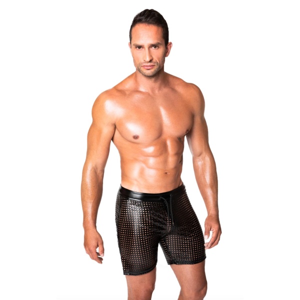 Mayhem powerwetlook lasercut shorts