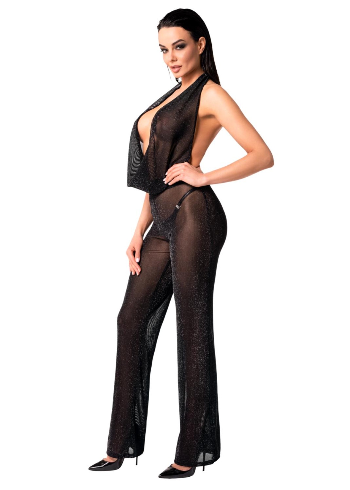 Luminara shiny tulle overall