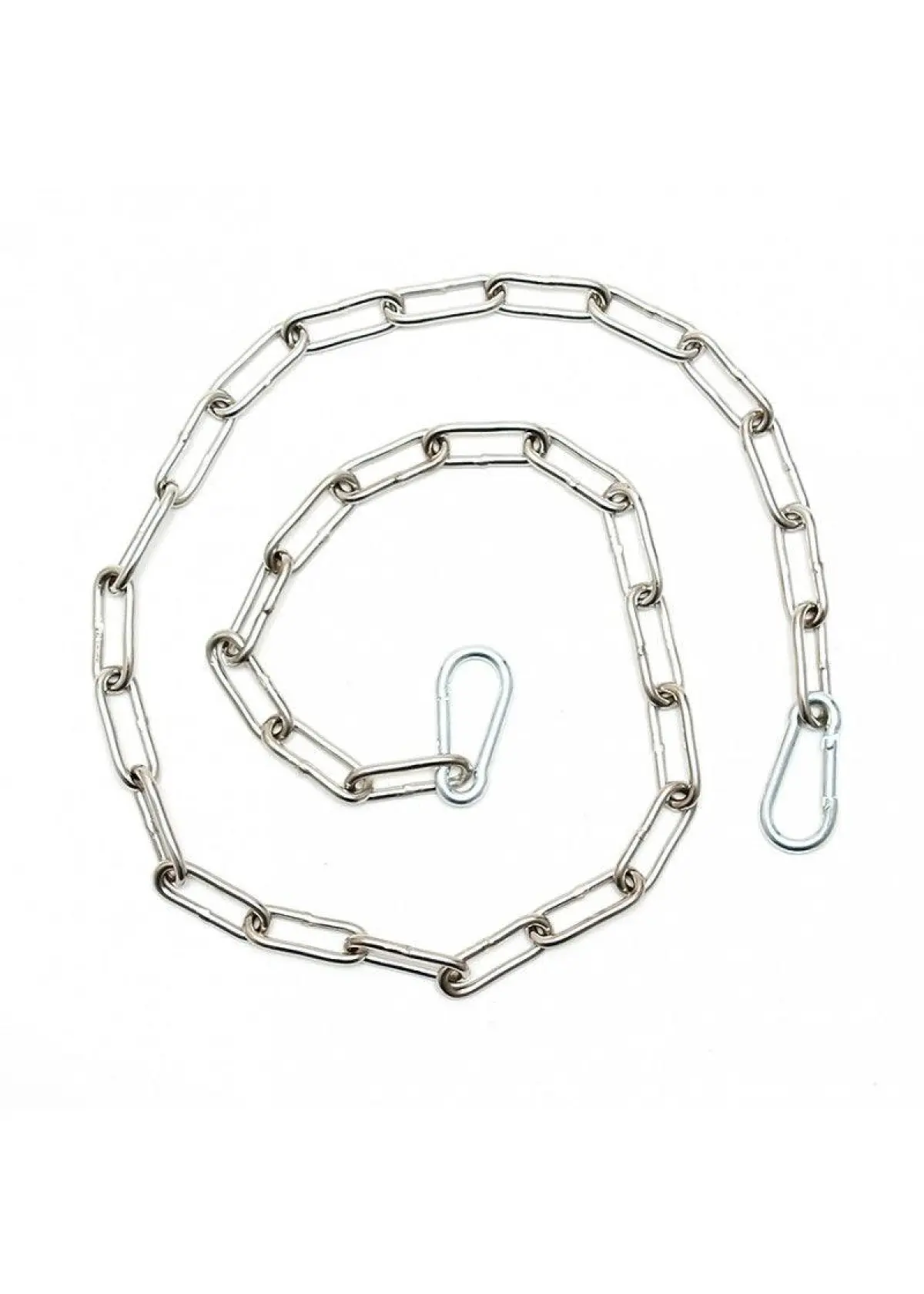 Chain. welded. with 2 carabine hooks 100 cm.