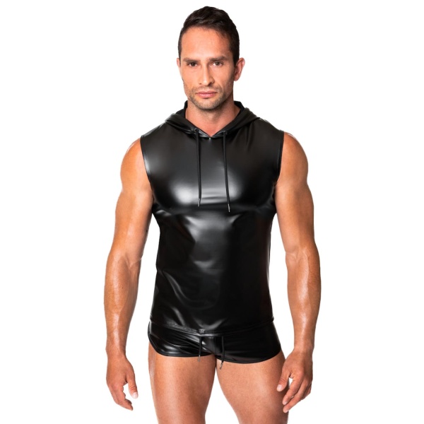 Frenzy powerwetlook sleveless hoodie