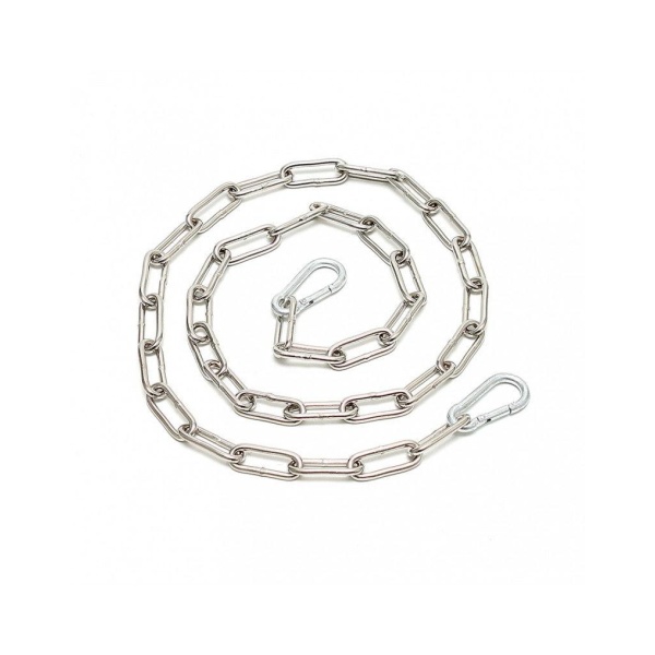 Chain. welded. with 2 carabine hooks 100 cm. - Bilde 3
