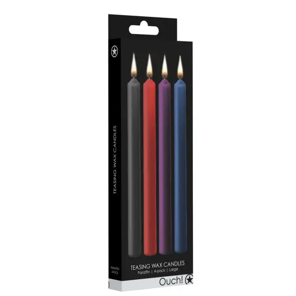 Teasing Wax Candles - 4 Pieces - Large - Multicolor - Bilde 5