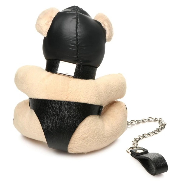 Hooded Teddy Bear Keychain - Tan - Bilde 2