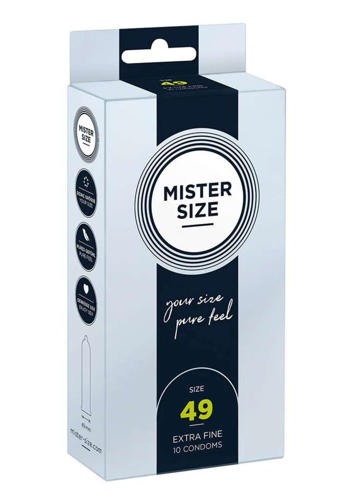 Pure Feel - Condoms 49 mm - 10 Pack