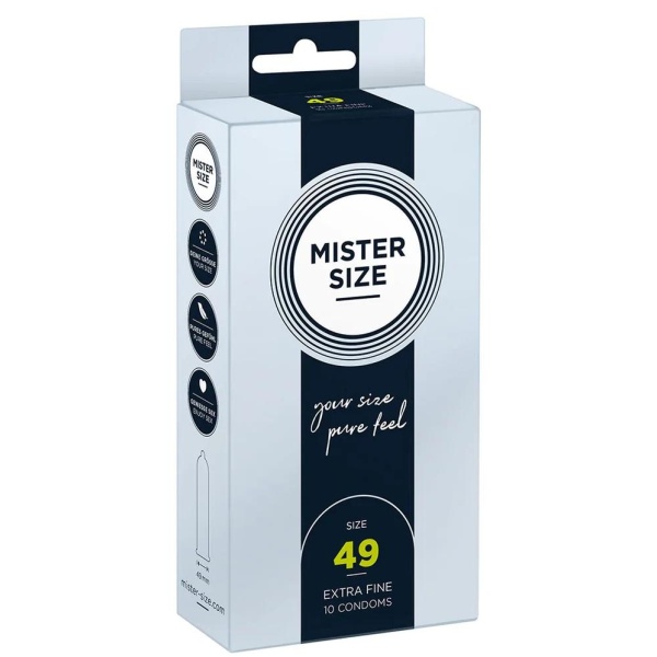 Pure Feel - Condoms 49 mm - 10 Pack