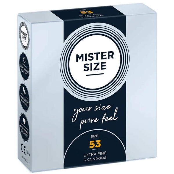 Pure Feel - Condoms 53 mm - 3 Pack