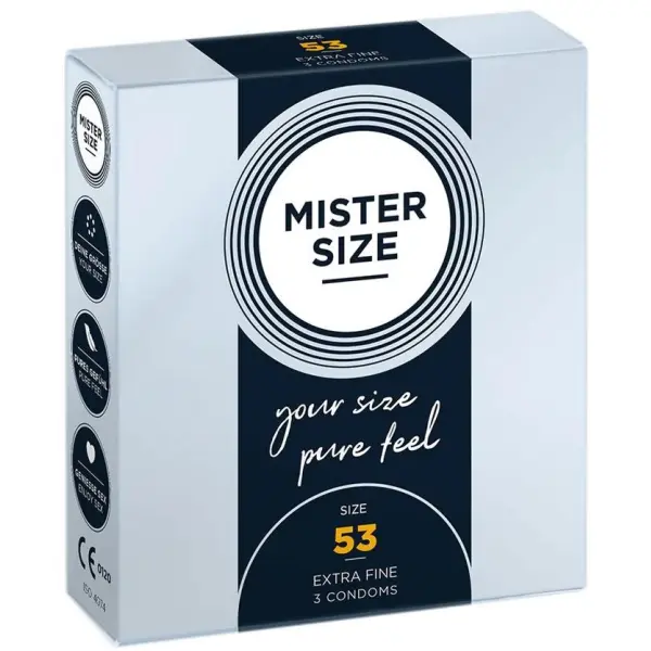 Pure Feel - Condoms 53 mm - 3 Pack