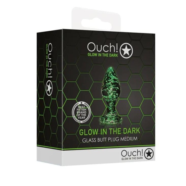 Glass Butt Plug - Glow in the Dark - Medium - Bilde 6