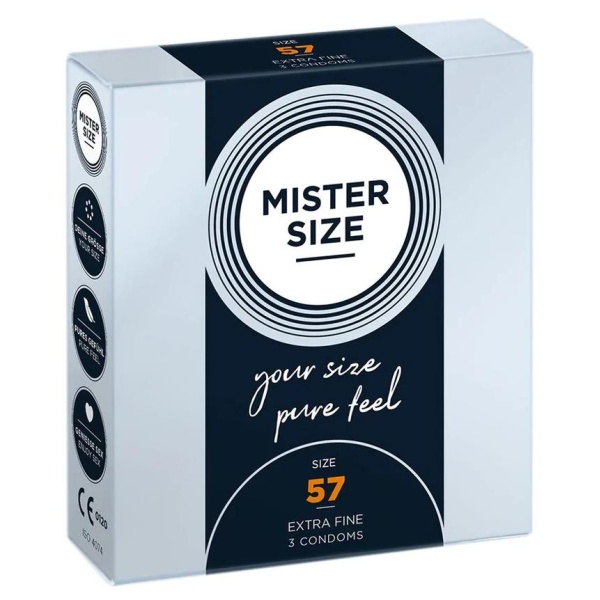 Pure Feel - Condoms 57 mm - 3 Pack