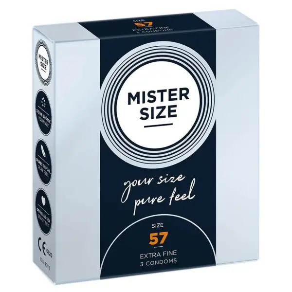 Pure Feel - Condoms 57 mm - 3 Pack