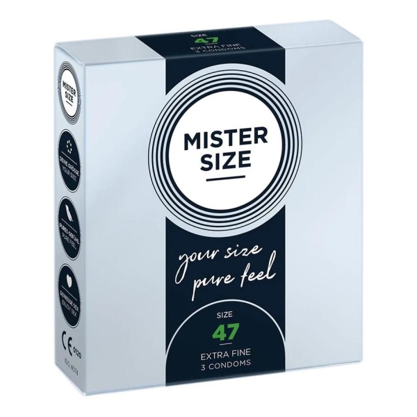 Pure Feel - Condoms 47 mm - 3 Pack