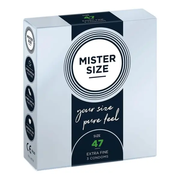 Pure Feel - Condoms 47 mm - 3 Pack