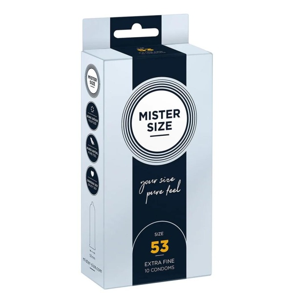Pure Feel - Condoms 53 mm - 10 Pack