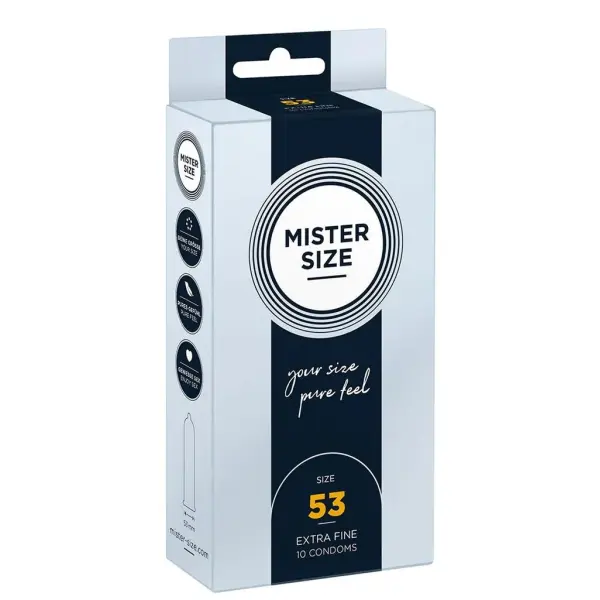 Pure Feel - Condoms 53 mm - 10 Pack
