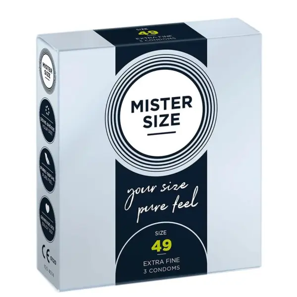 Pure Feel - Condoms 49 mm - 3 Pack