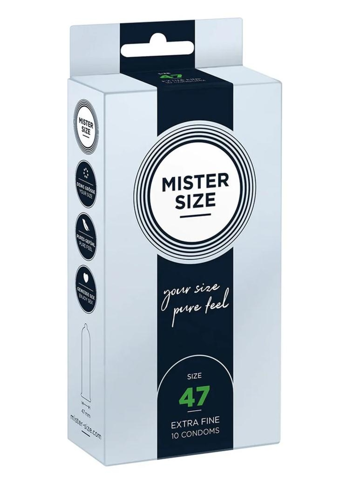 Pure Feel - Condoms 47 mm - 10 Pack