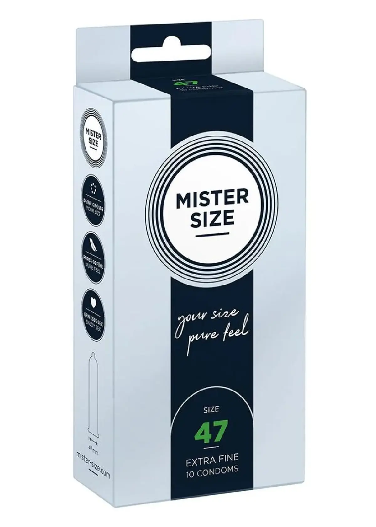 Pure Feel - Condoms 47 mm - 10 Pack