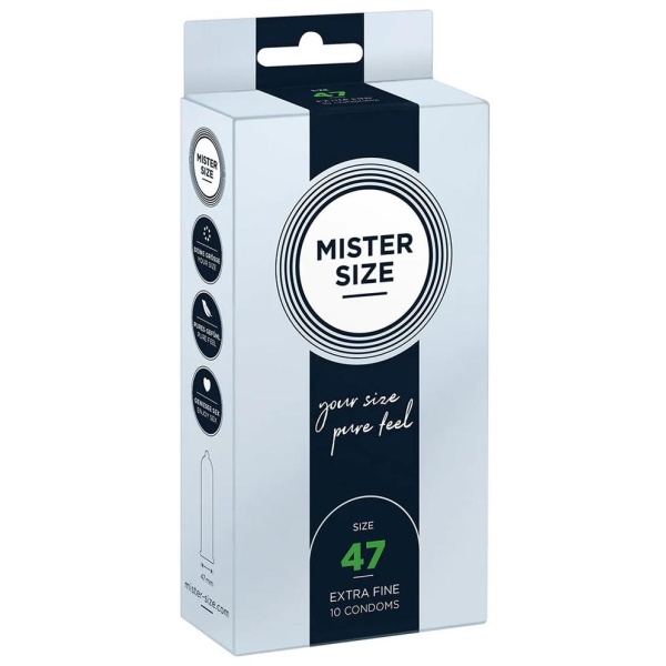 Pure Feel - Condoms 47 mm - 10 Pack