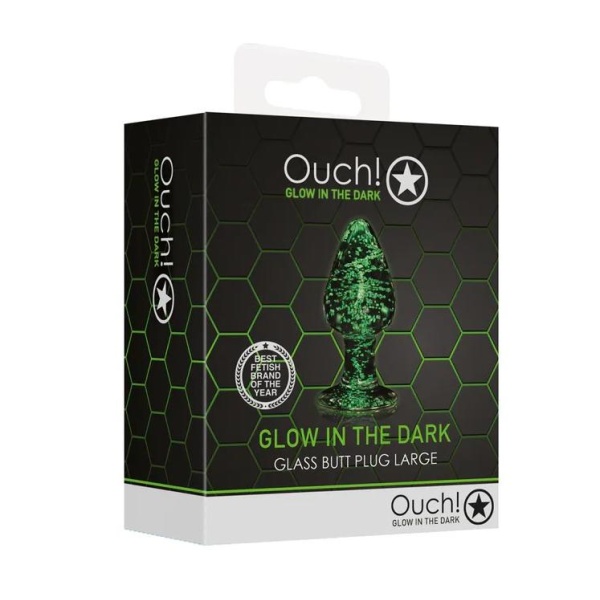 Glass Butt Plug - Glow in the Dark - Large - Bilde 2
