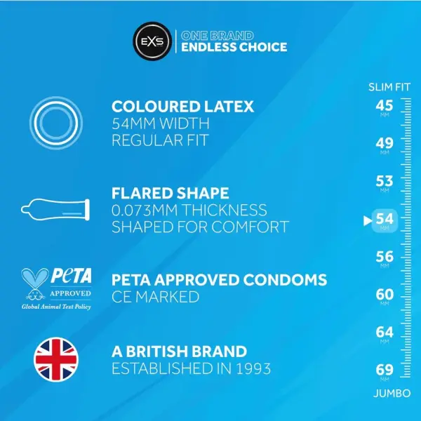 EXS Black Latex - Condoms - 12 Pieces - Bilde 3