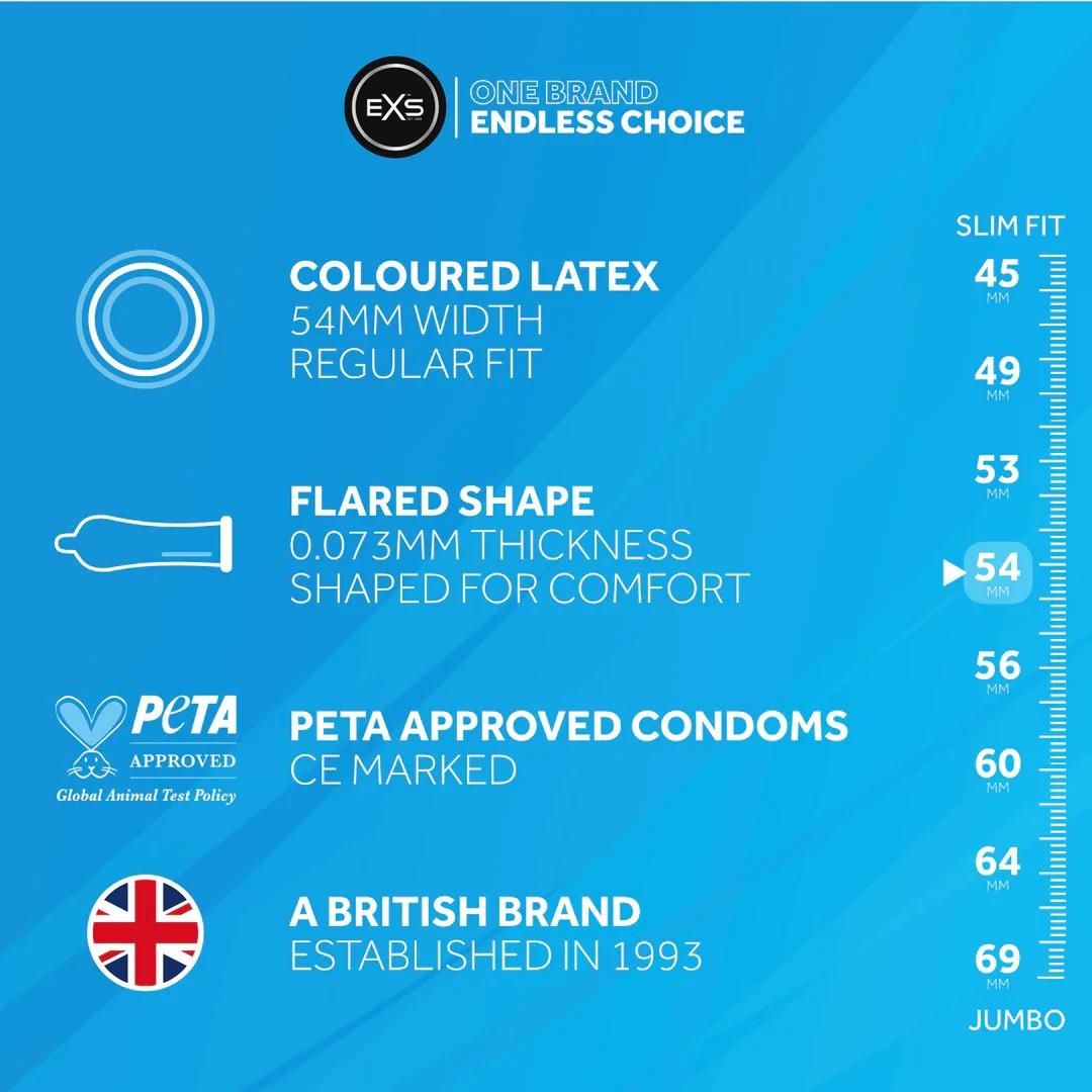 EXS Black Latex - Condoms - 12 Pieces - Bilde 3