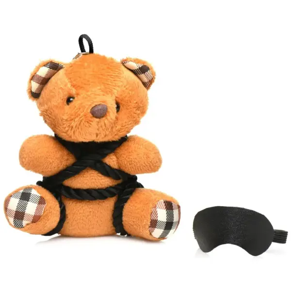 Rope Teddy Bear Keychain - Brown - Bilde 2