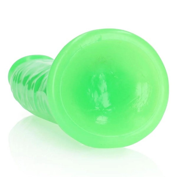 Slim Realistic Dildo with Suction Cup - Glow in the Dark - 9'' / 22,5 cm - Bilde 3