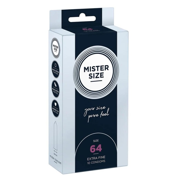 Pure Feel - Condoms 64 mm - 10 Pack