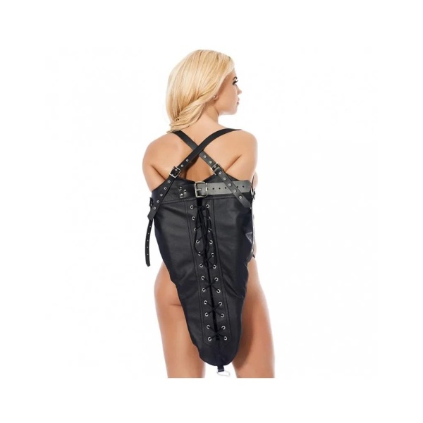 Arm straightjacket with straps