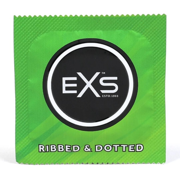 EXS 3 in 1 - Ribbed, Dotted and Flared - Condoms - 12 Pieces - Bilde 2