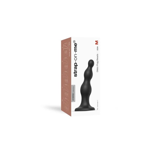 Strap-On-Me - Dildo Plug Beads Size M - Black - Bilde 5