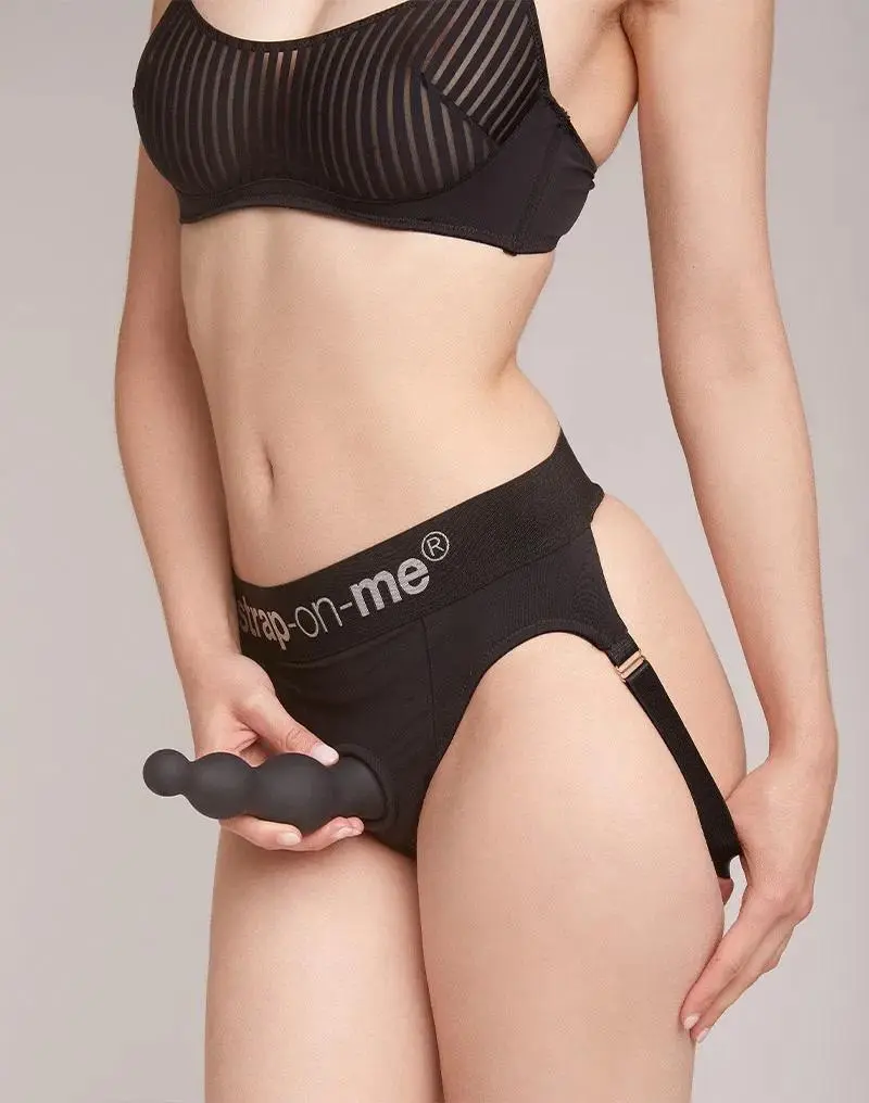 Strap-On-Me - Dildo Plug Beads Size M - Black - Bilde 4