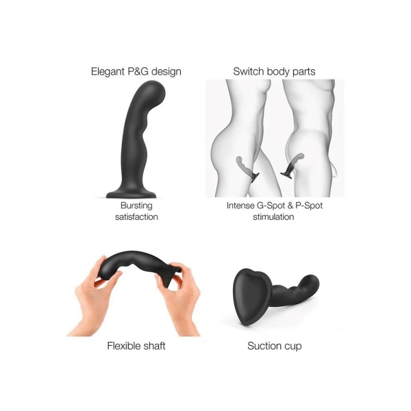 Strap-On-Me - Dildo Plug P&G Size XL - Black - Bilde 2