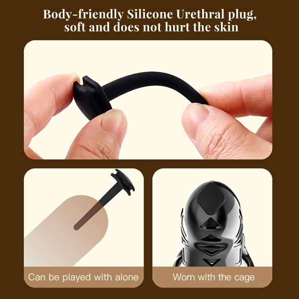 Electric Shock Chastity Cage - Bilde 8