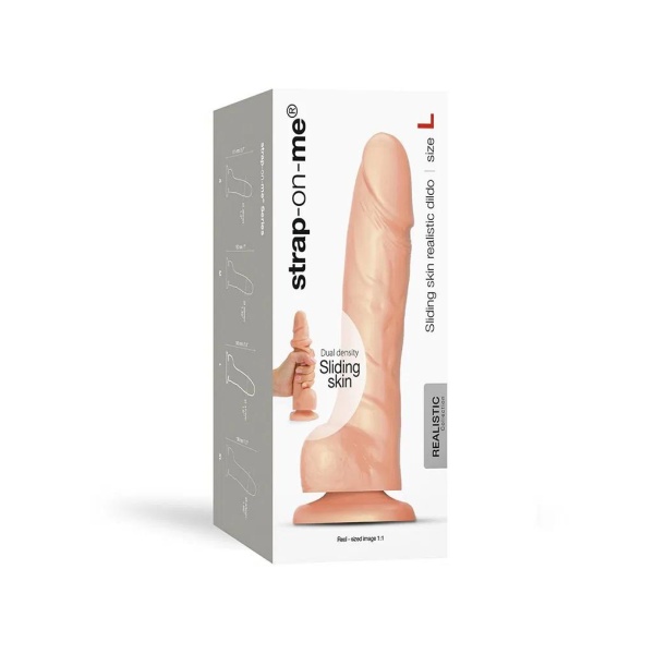 Strap-On-Me - Sliding Skin Realistic Dildo Size L - Nude - Bilde 7