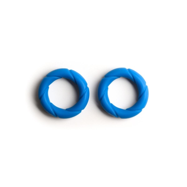 Liquid Silicone Ready Rings 2-Pack Blue - Bilde 2