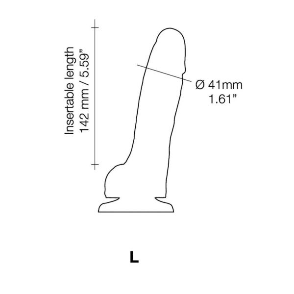 Strap-On-Me - Sliding Skin Realistic Dildo Size L - Nude - Bilde 4