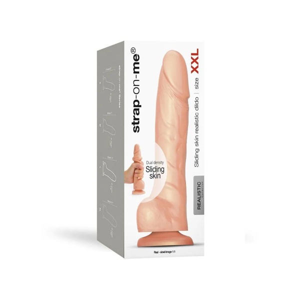 Strap-On-Me - Sliding Skin Realistic Dildo Size XXL - Nude - Bilde 7