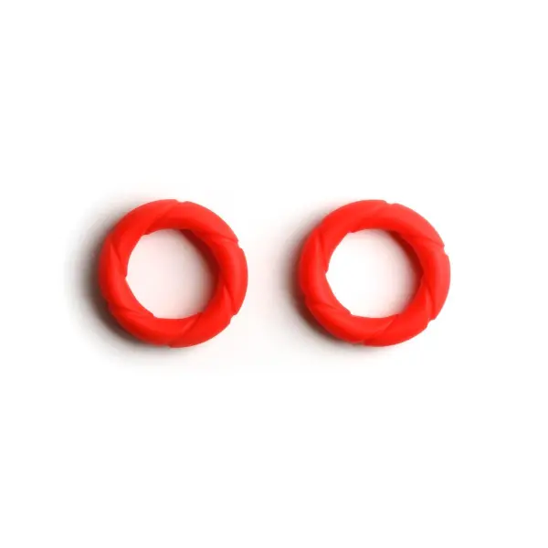 Liquid Silicone Ready Rings 2-Pack Red - Bilde 2