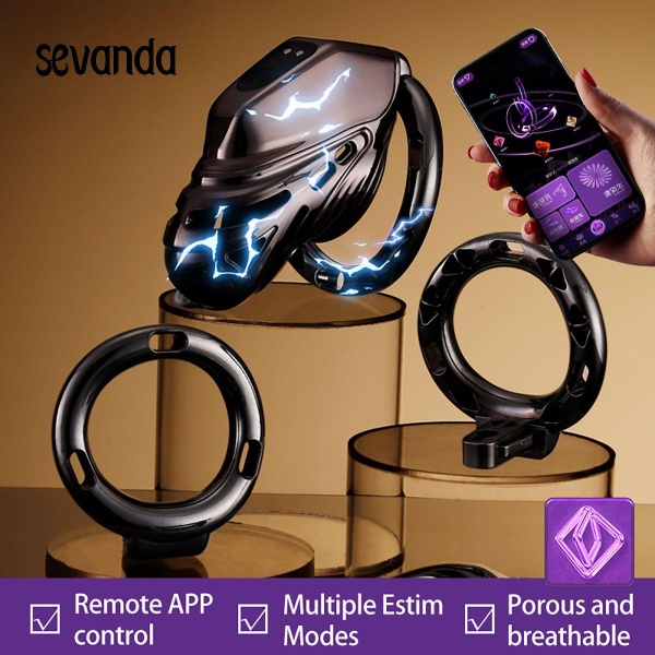 Electric Shock Chastity Cage - Bilde 5