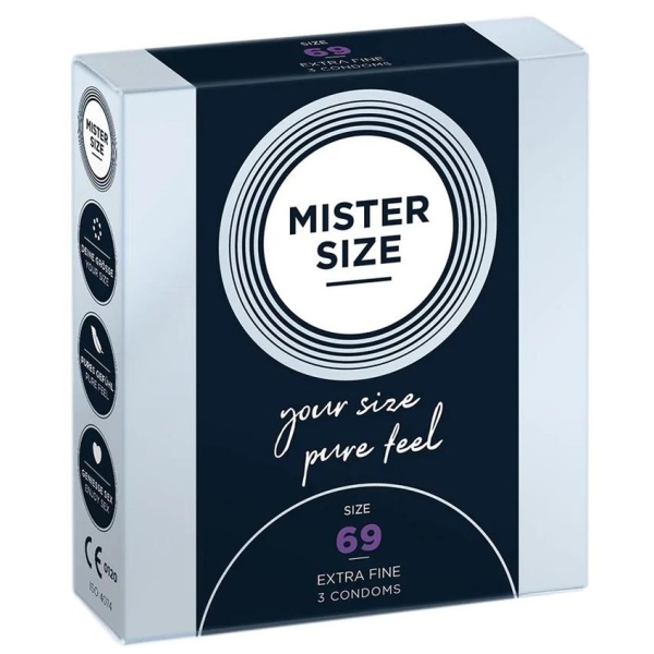 Pure Feel - Condoms 69 mm - 3 Pack