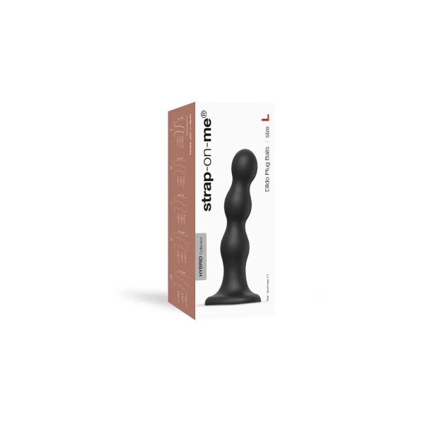 Strap-On-Me - Dildo Plug Balls Size L - Black - Bilde 5