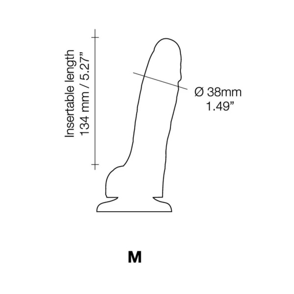 Strap-On-Me - Sliding Skin Realistic Dildo Size M - Nude - Bilde 5