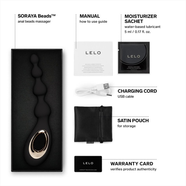 LELO - Soraya Beads - Black - Bilde 2