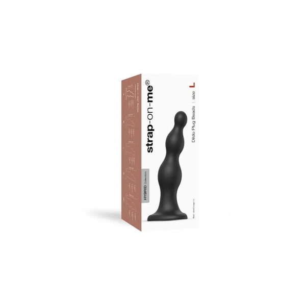 Strap-On-Me - Dildo Plug Beads Size L - Black - Bilde 5