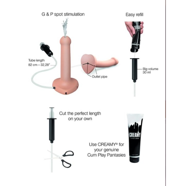 Strap-On-Me - Squirting Cum Dildo Size L - Bilde 5
