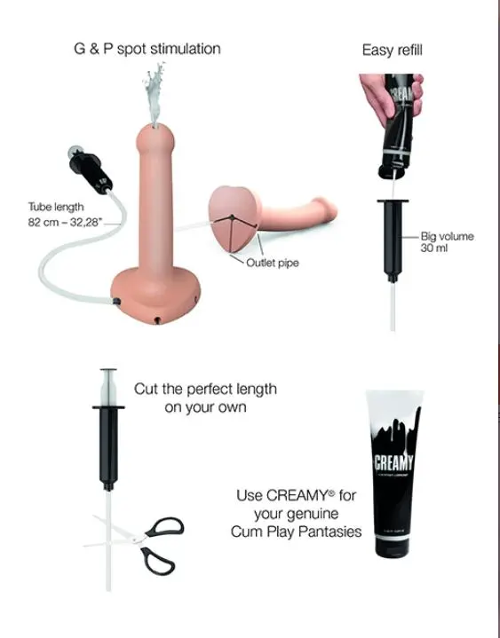 Strap-On-Me - Squirting Cum Dildo Size L - Bilde 5