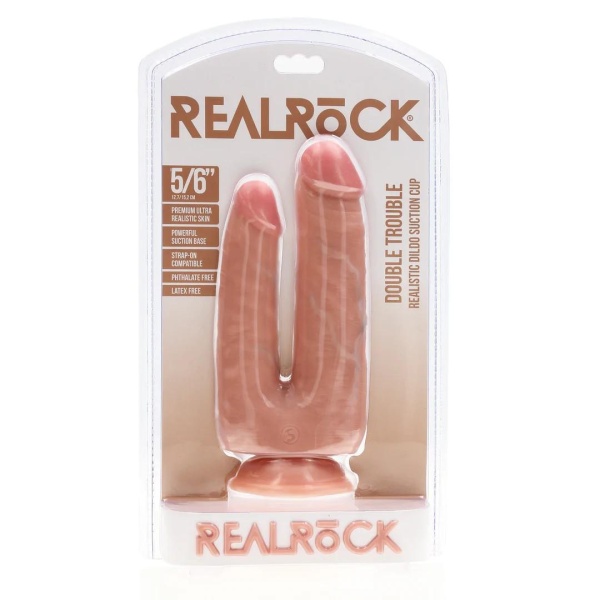 Double Trouble Dildo 5/6 - 12,7/15,2 cm - Flesh - Bilde 3