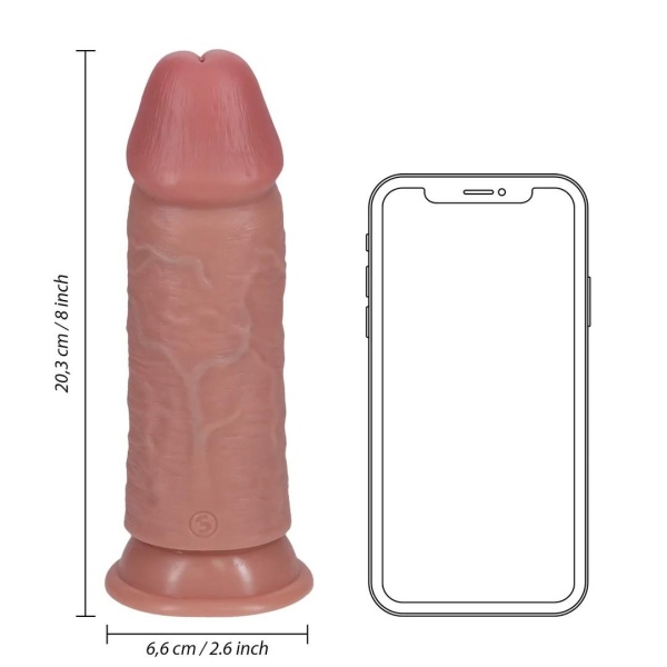 Extra Thick Straight without Balls 8 / 20,3 cm - Flesh - Bilde 4